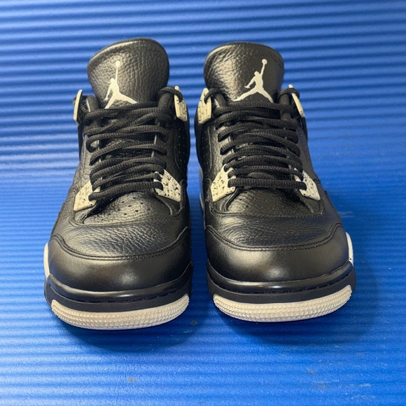 Size 10.5- Men’s Nike Jordan 4 Retro LS Oreo 2015 314254-003 Black Gray OG RARE - Picture 3 of 8